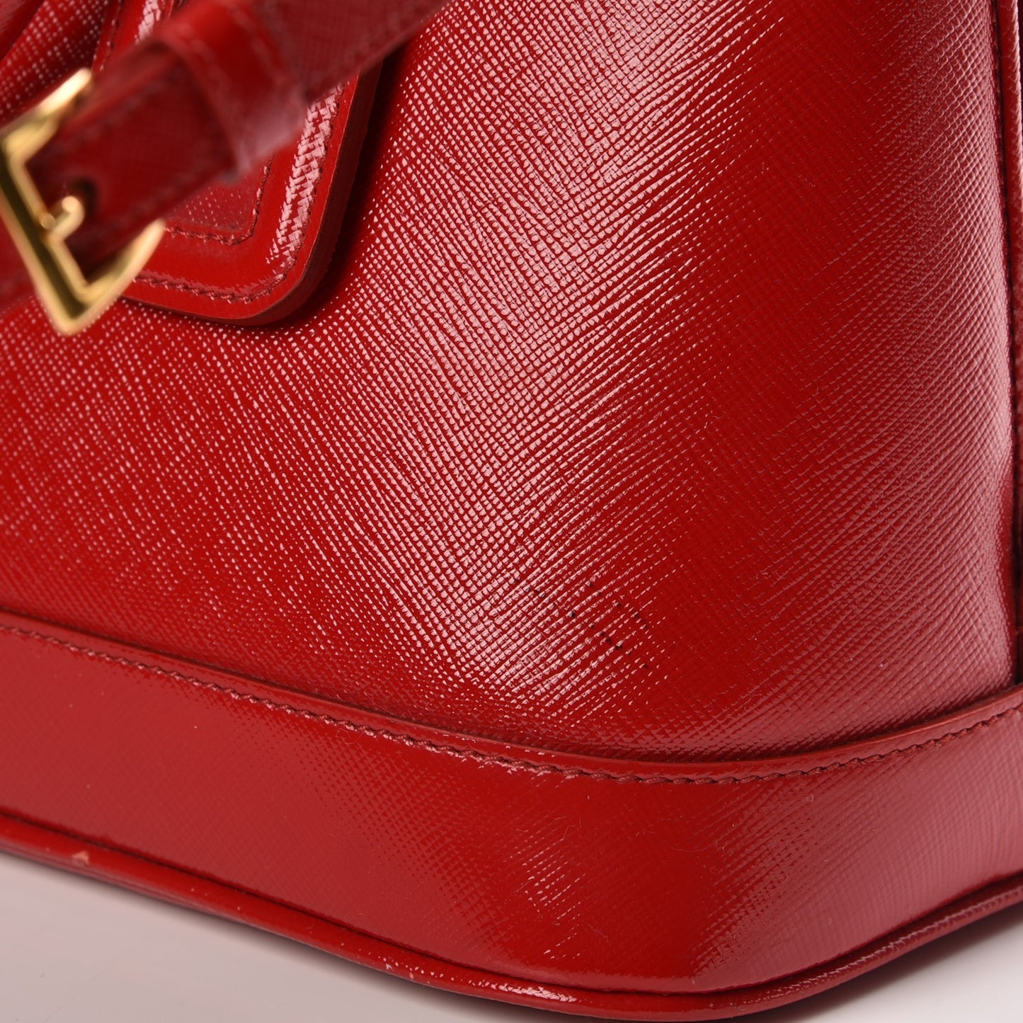 Saffiano Vernice Open Promenade Tote Rosso