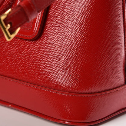 Prada Saffiano Vernice Open Promenade Tote Rosso 12 of 15