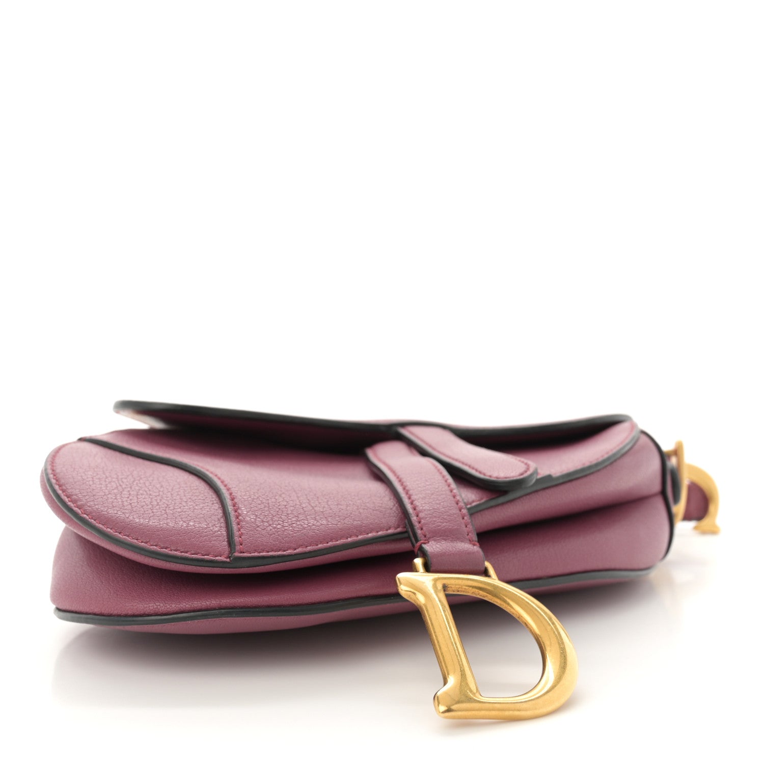 Christian Dior Goatskin Mini Saddle Bag Mallow Rose 4 of 13