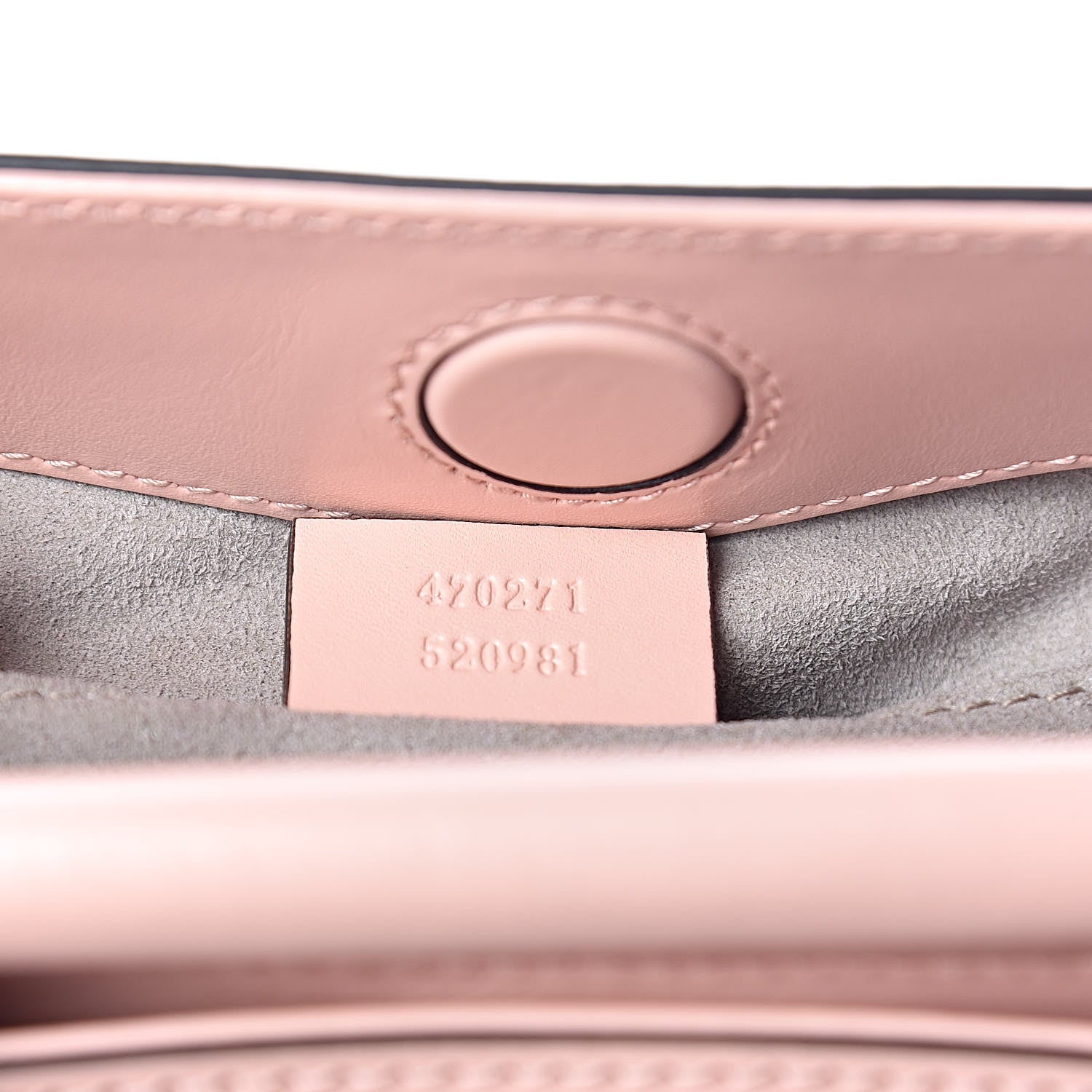 Gucci Nappa Bamboo Web Mini Nymphaea Top Handle Bag Perfect Pink Mystic White 8 of 11