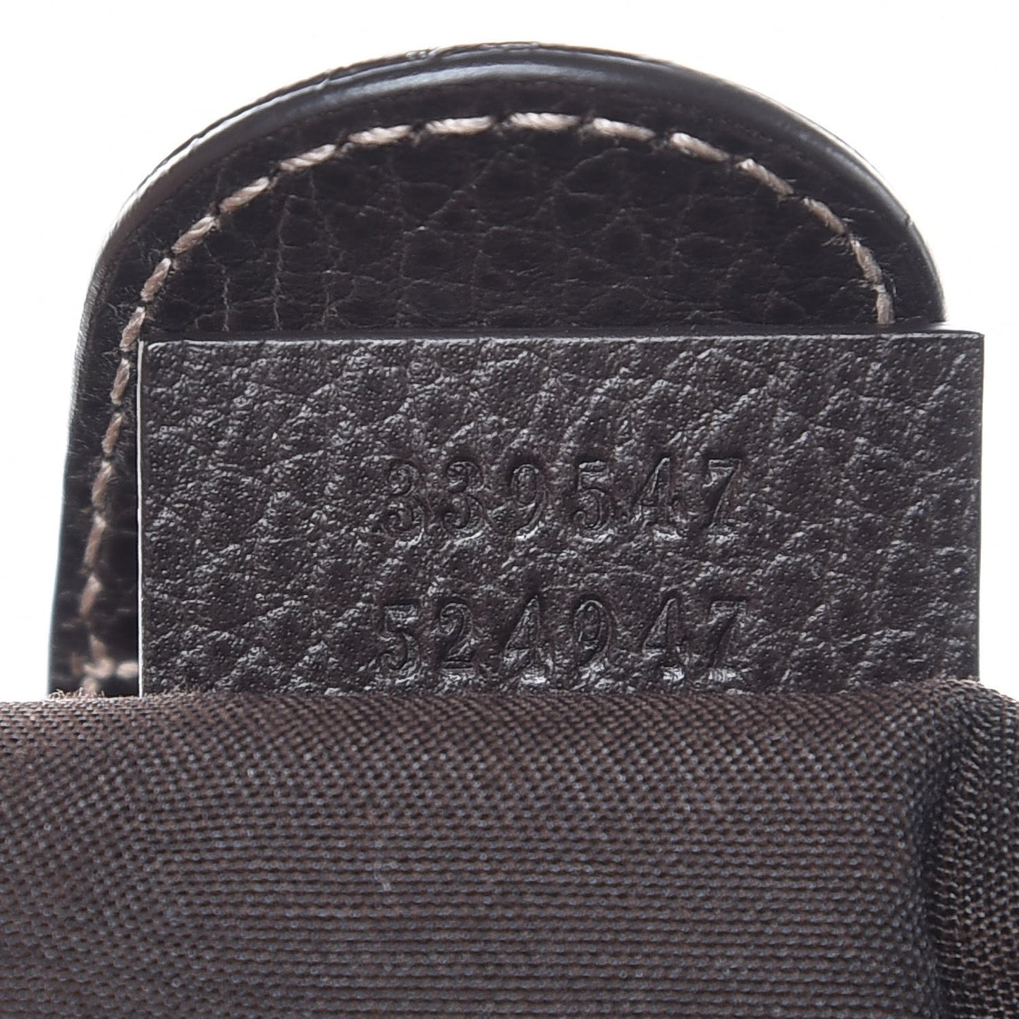 Crystal Monogram Bamboo Tote Dark Brown