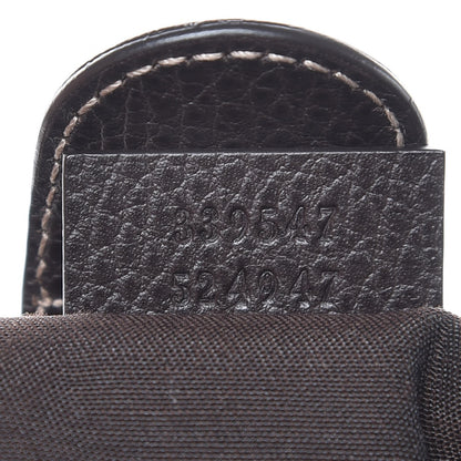 Gucci Crystal Monogram Bamboo Tote Dark Brown 7 of 7