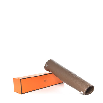 Hermes Taurillon Clemence Mises et Relances Change Tray Etoupe 8 of 8