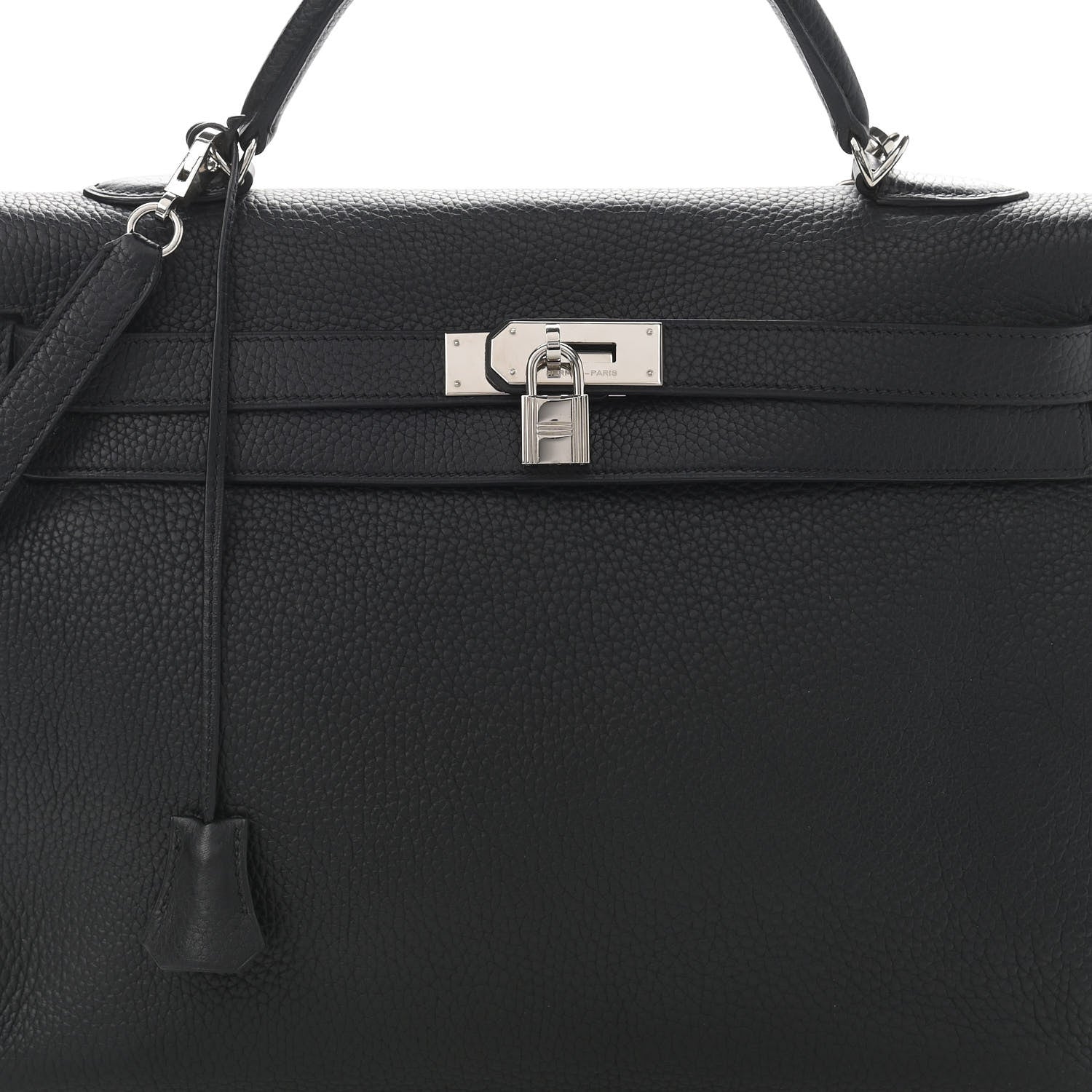 Hermes Taurillon Clemence Kelly Retourne 40 Black 8 of 10
