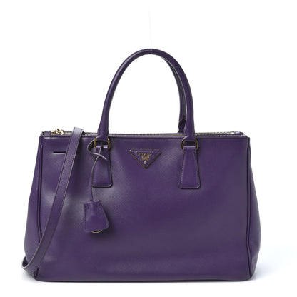 Prada Saffiano Medium Galleria Double Zip Tote Viola 1 of 8