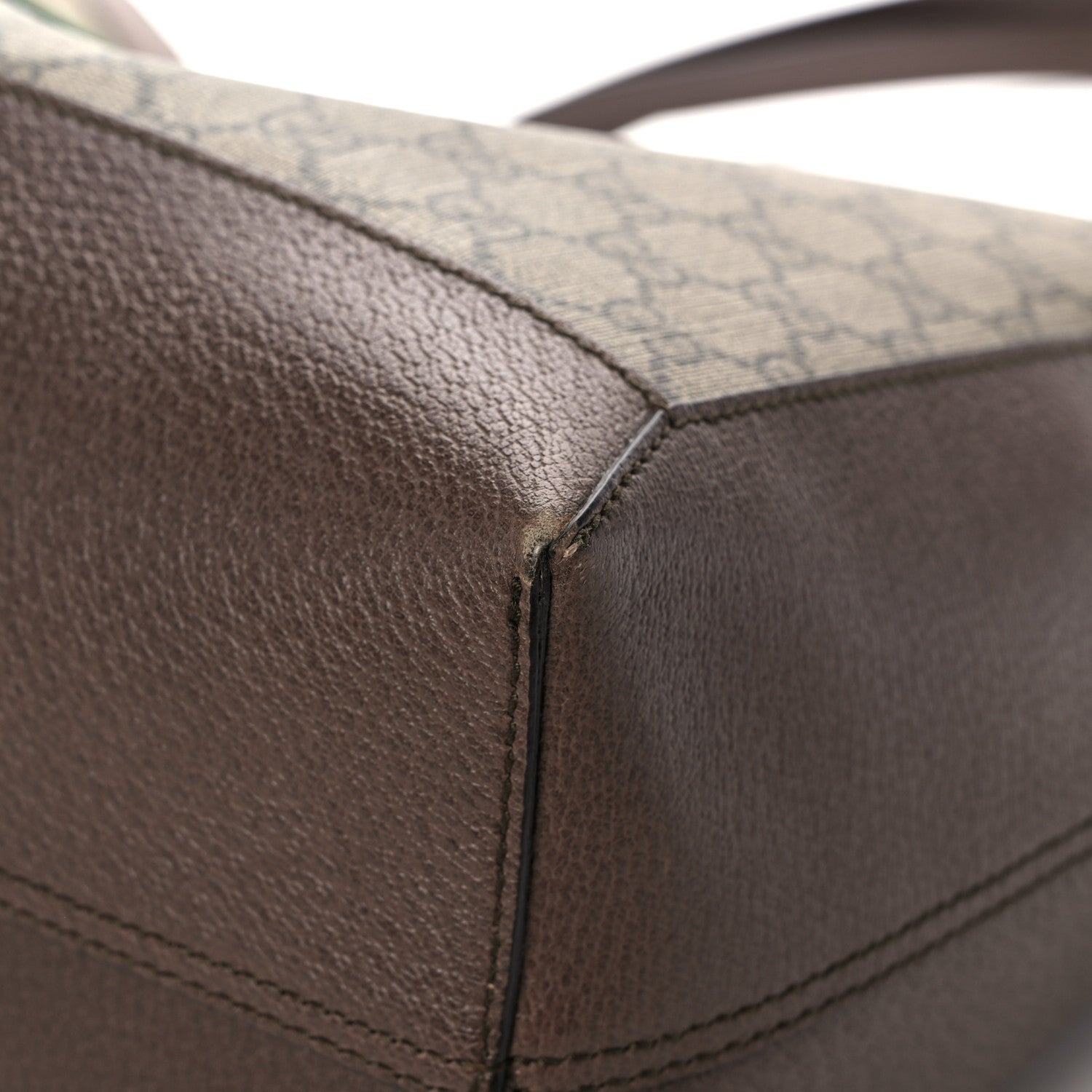 Gucci GG Supreme Monogram Web Ophidia Tote Brown 9 of 17