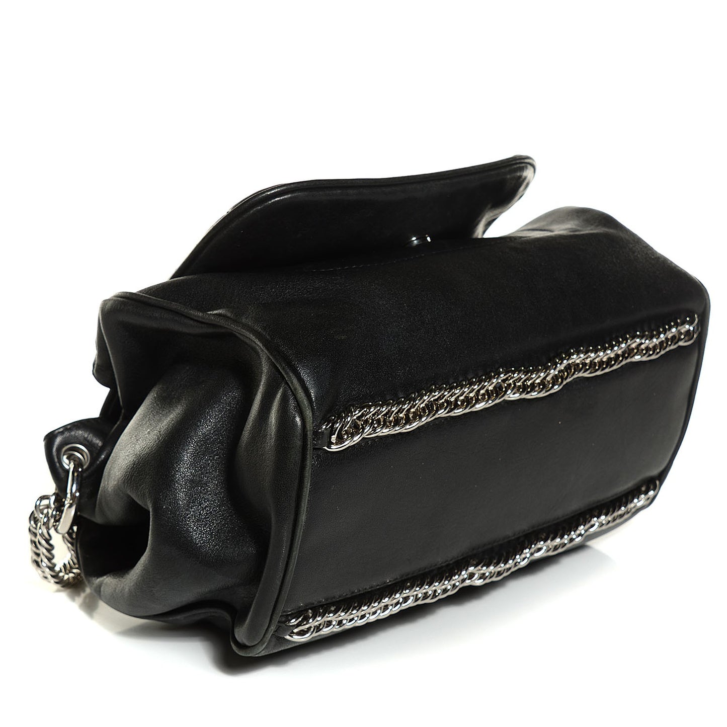 Lambskin Accordion Flap Black