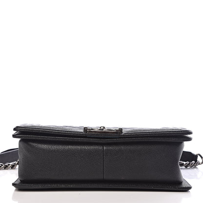 Chanel Caviar Quilted Medium Boy Flap Black 11 of 13