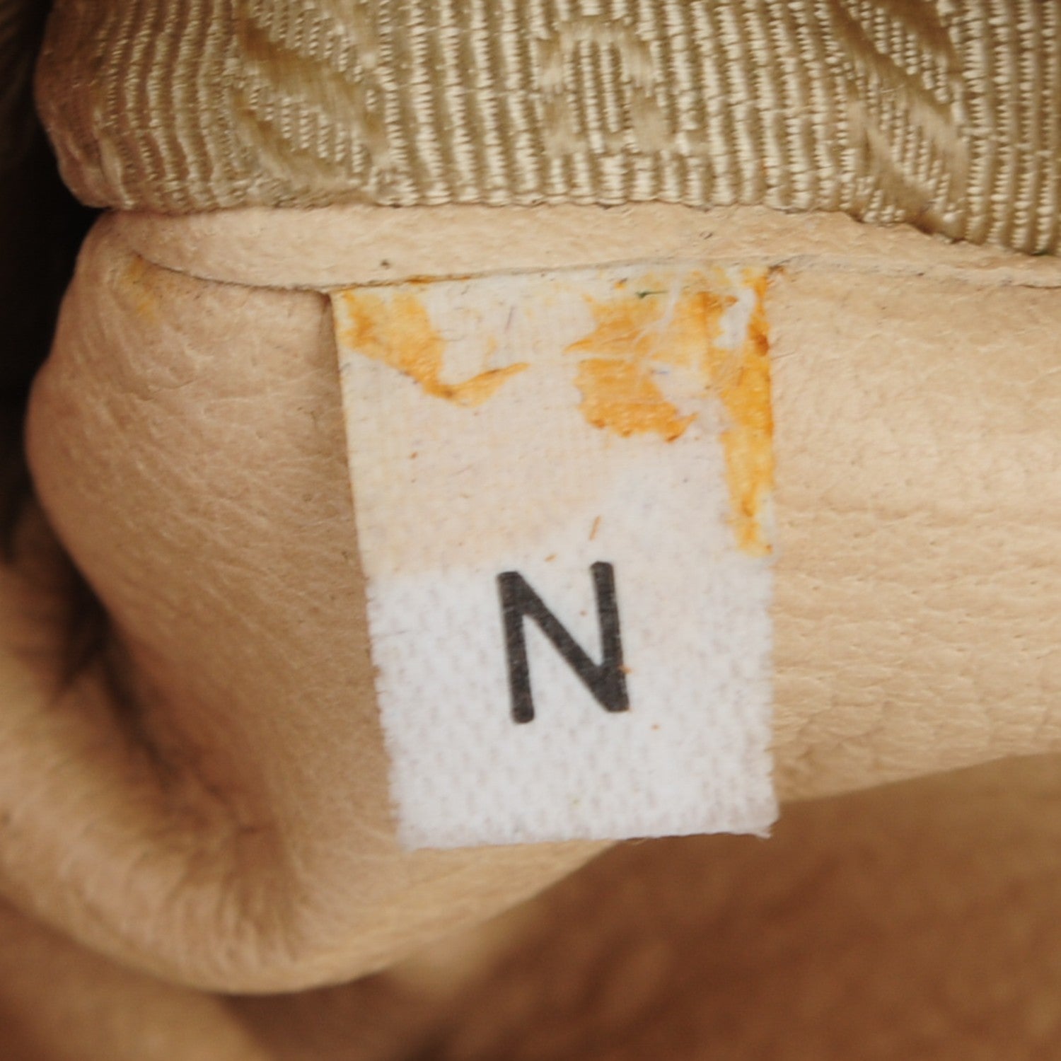 Prada Nappa Stripes Shoulder Bag Cera Oro 8 of 10