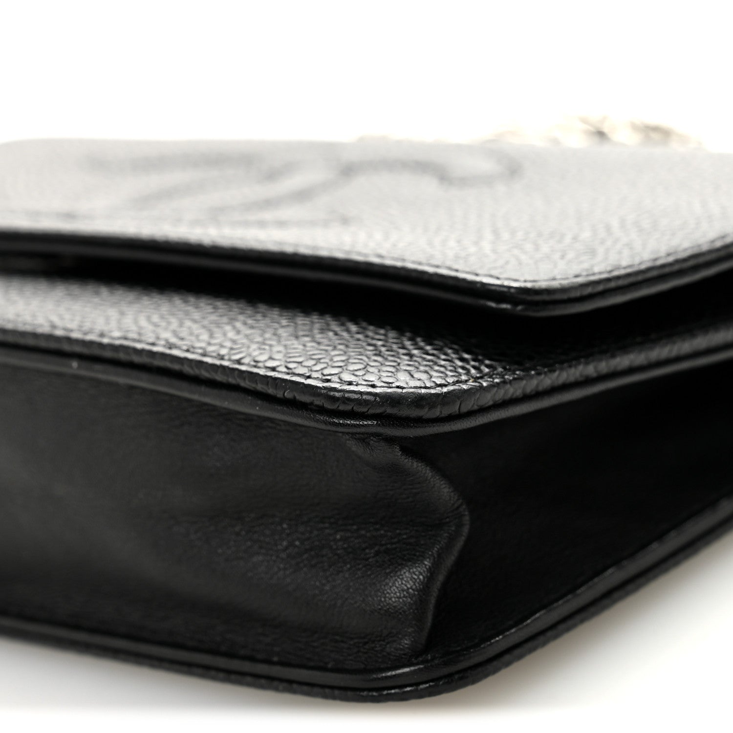 Chanel Caviar Timeless CC Wallet On Chain WOC Black 11 of 11