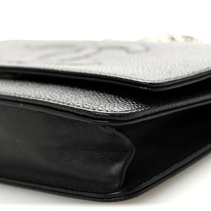Chanel Caviar Timeless CC Wallet On Chain WOC Black 11 of 11