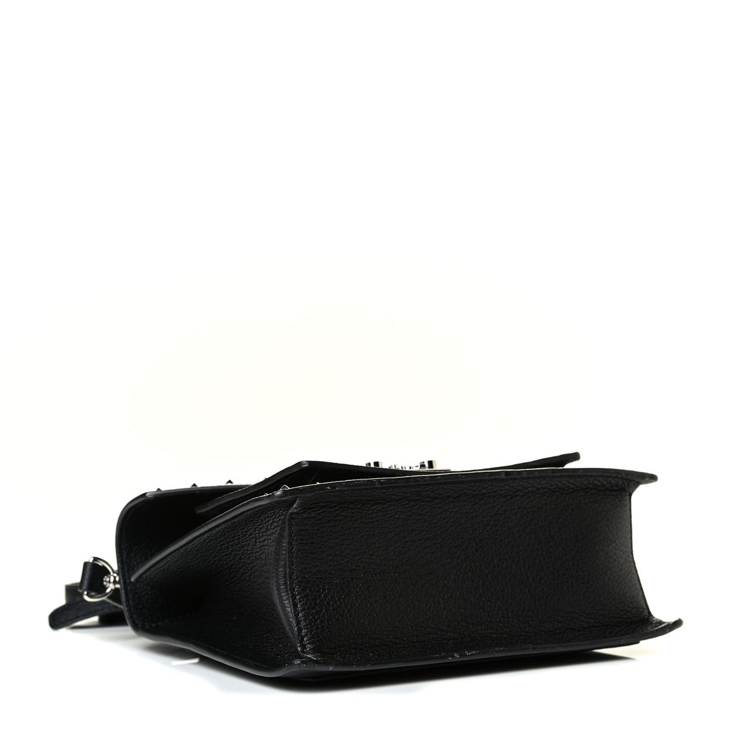 Calfskin Studded Small Patricia Satchel Black