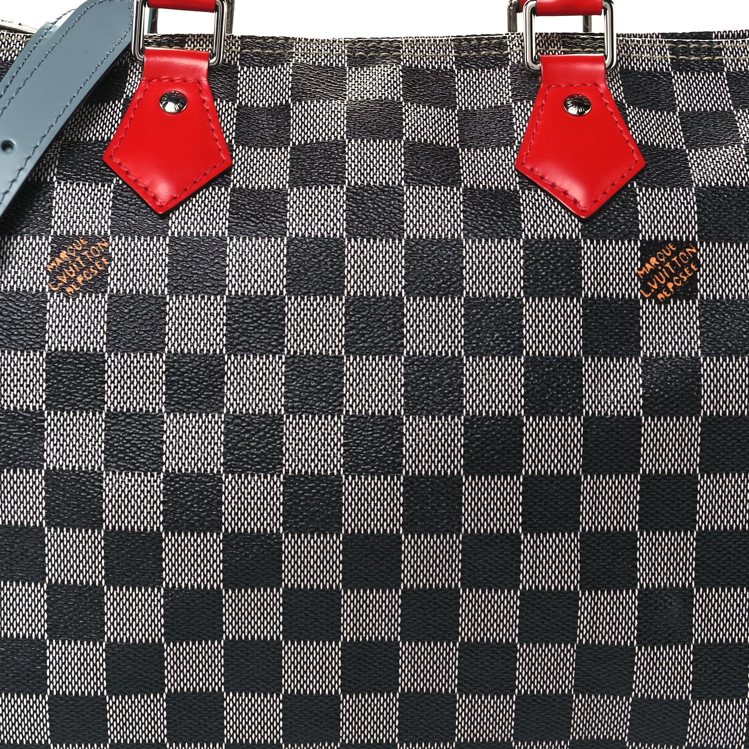 Louis Vuitton Damier Speedy Bandouliere 30 Black White 8 of 10