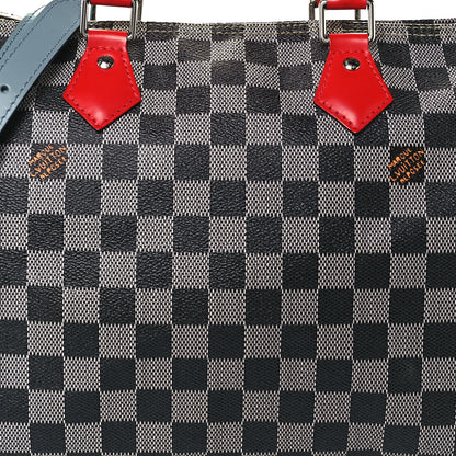 Louis Vuitton Damier Speedy Bandouliere 30 Black White 8 of 10