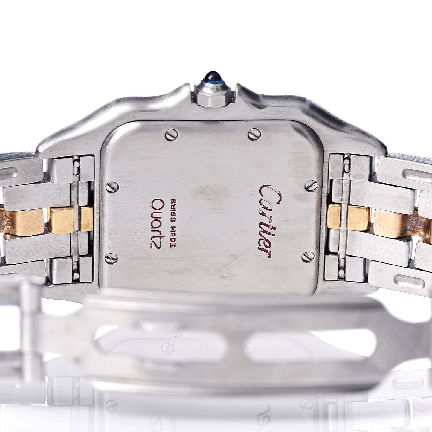 Stainless Steel 18K Yellow Gold 27mm Panthere Quartz Watch
