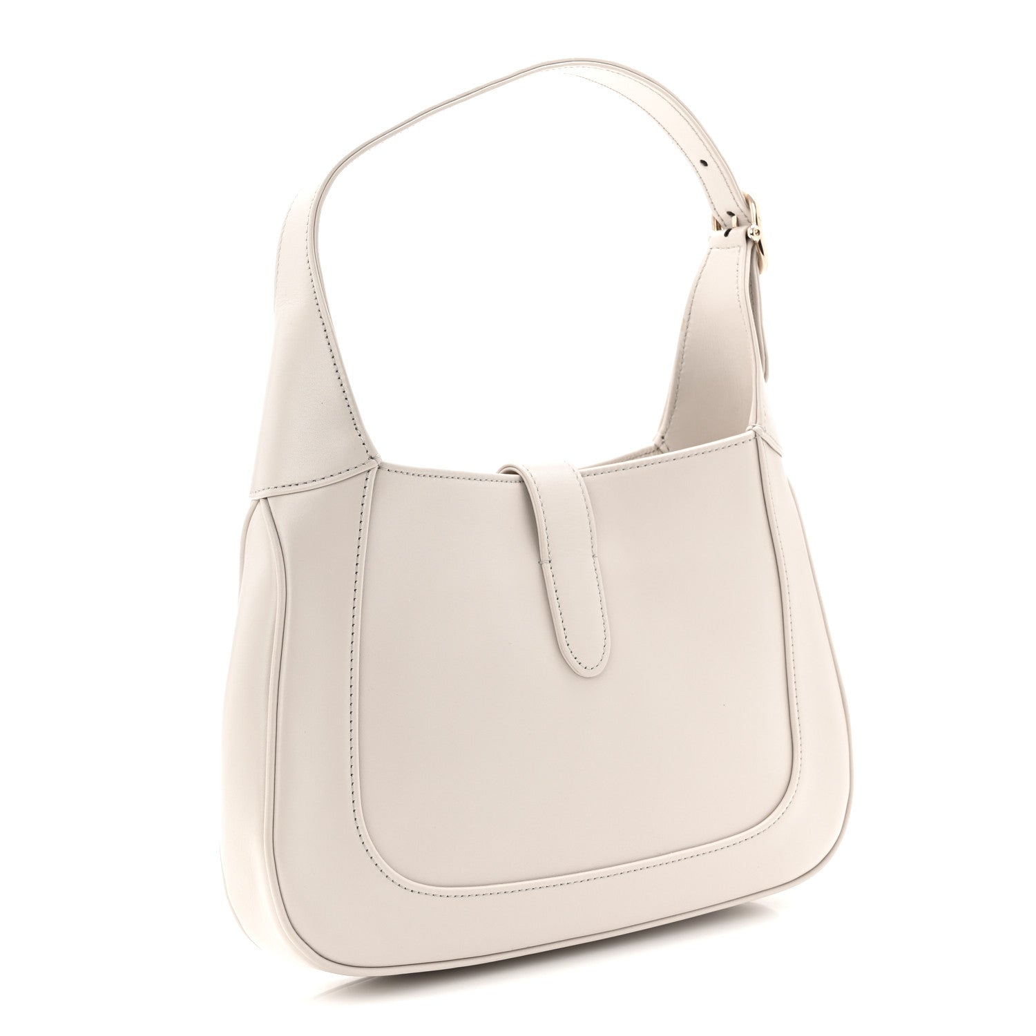 Gucci Ancora Calfskin Web Small Jackie Shoulder Bag Light Grey 3 of 10