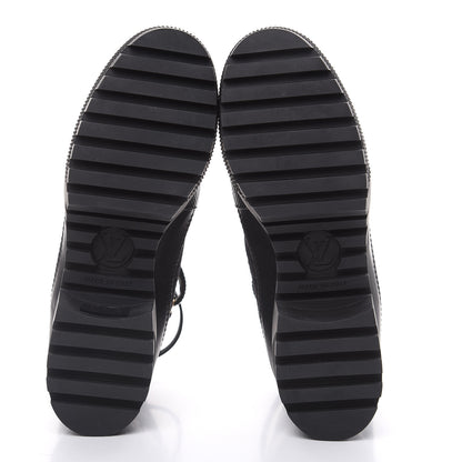 Louis Vuitton Suede Calfskin Laureate Platform Desert Boots 36 Black 5 of 7