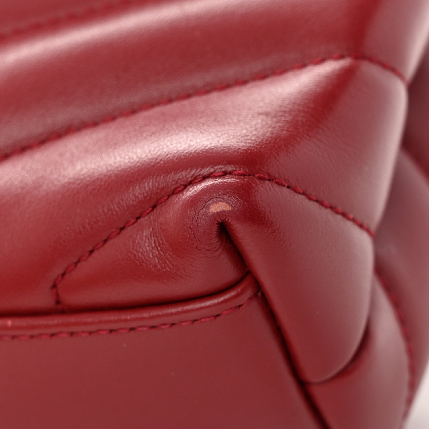 Saint Laurent Calfskin Y Quilted Monogram Toy Loulou Crossbody Bag Rouge 16 of 19