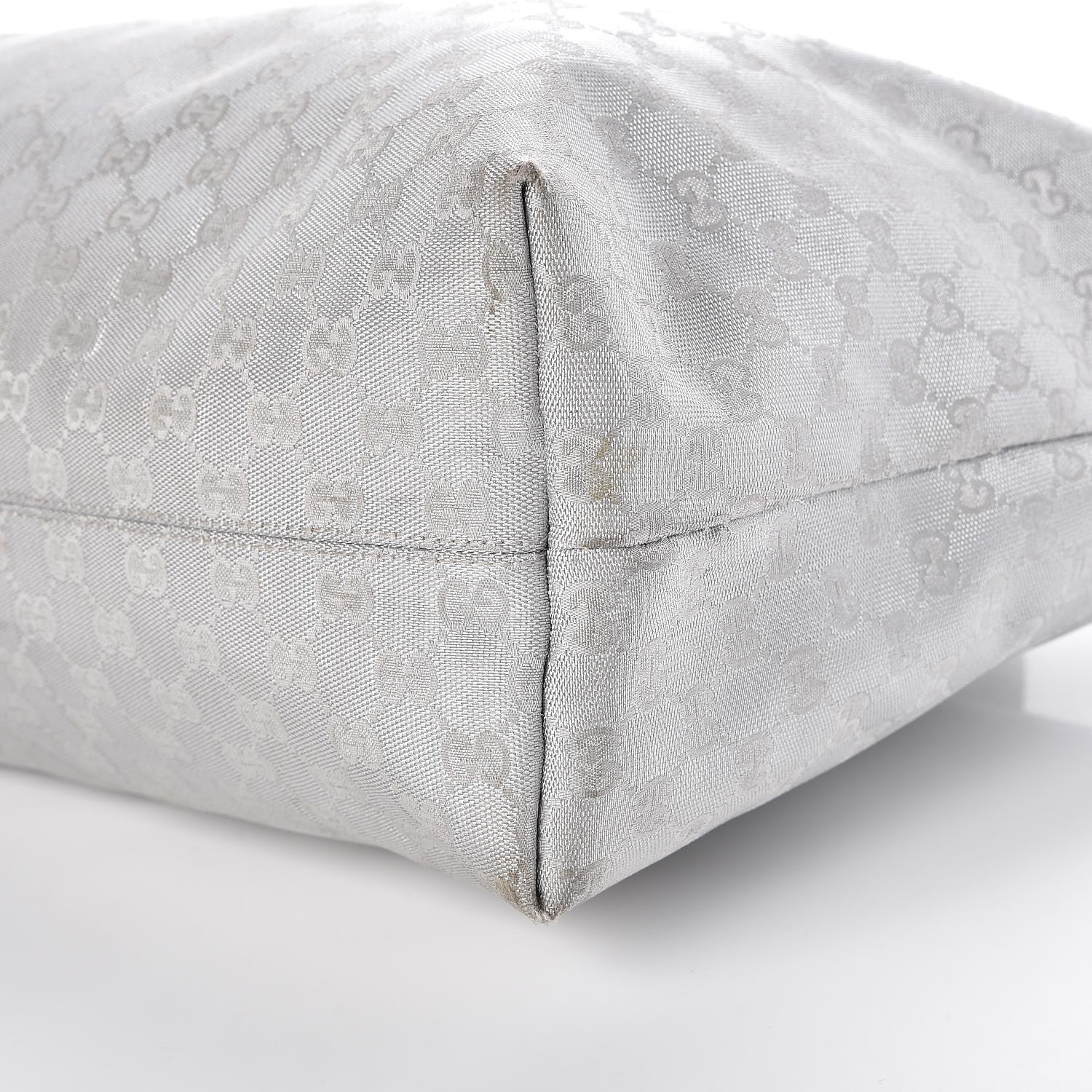 Gucci Metallic Monogram Travel Bag Silver 18 of 19