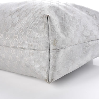 Gucci Metallic Monogram Travel Bag Silver 18 of 19