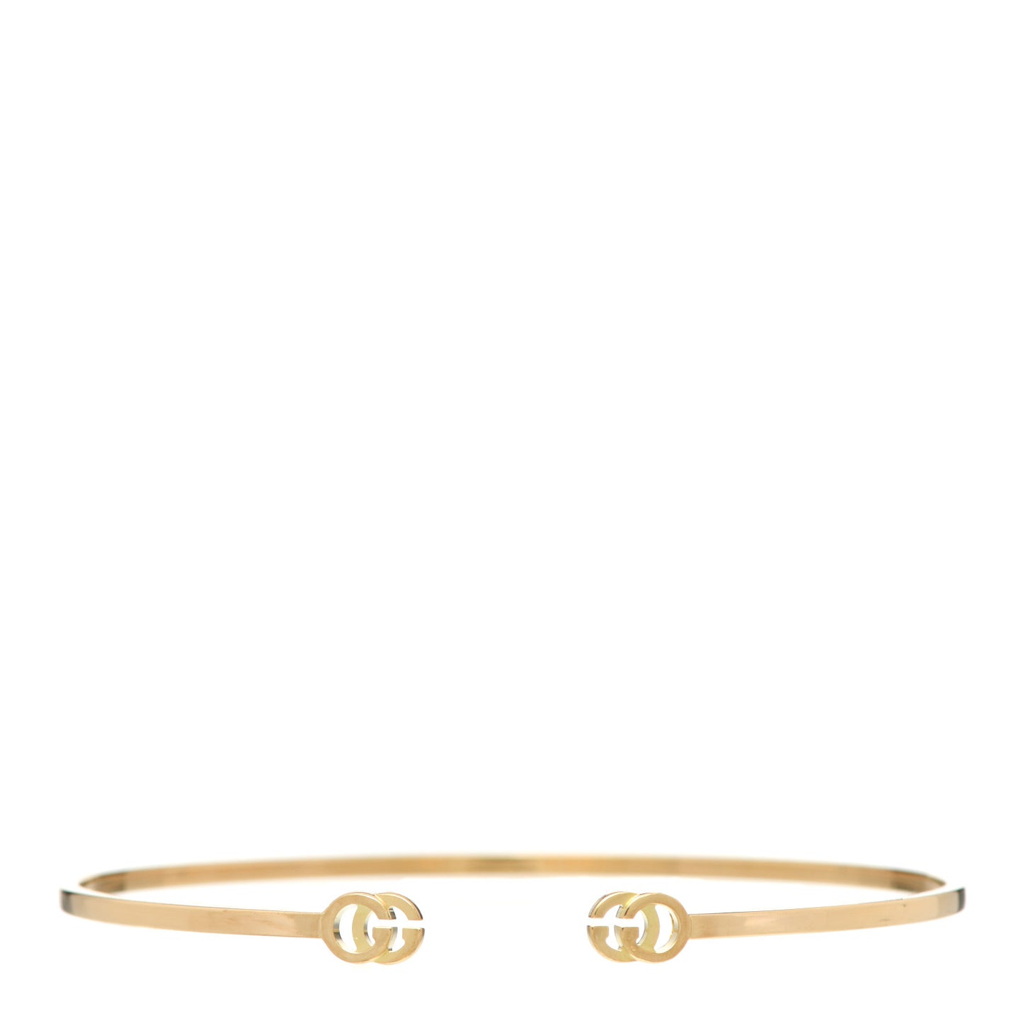 18K Yellow Gold GG Running Cuff Bracelet
