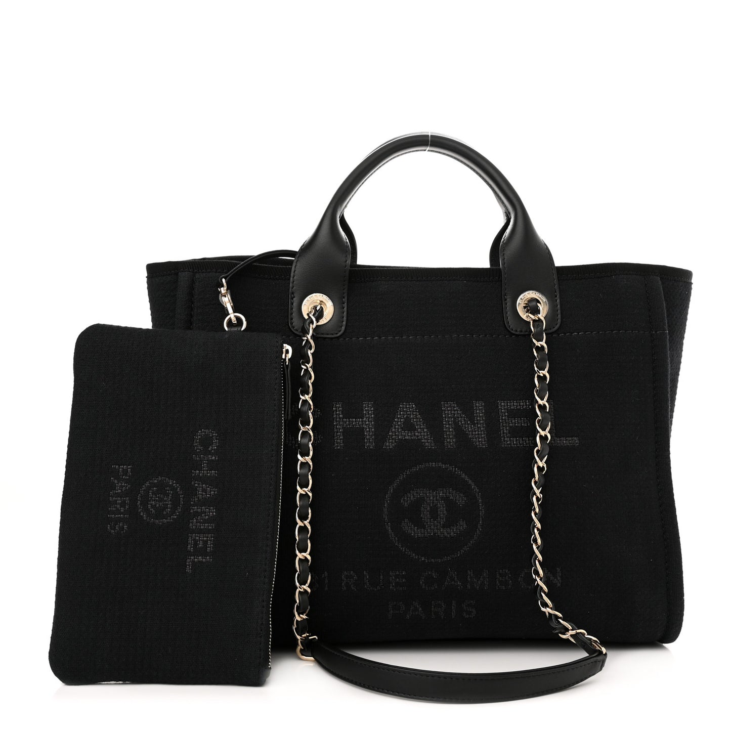 Mixed Fibers Small Deauville Tote Black