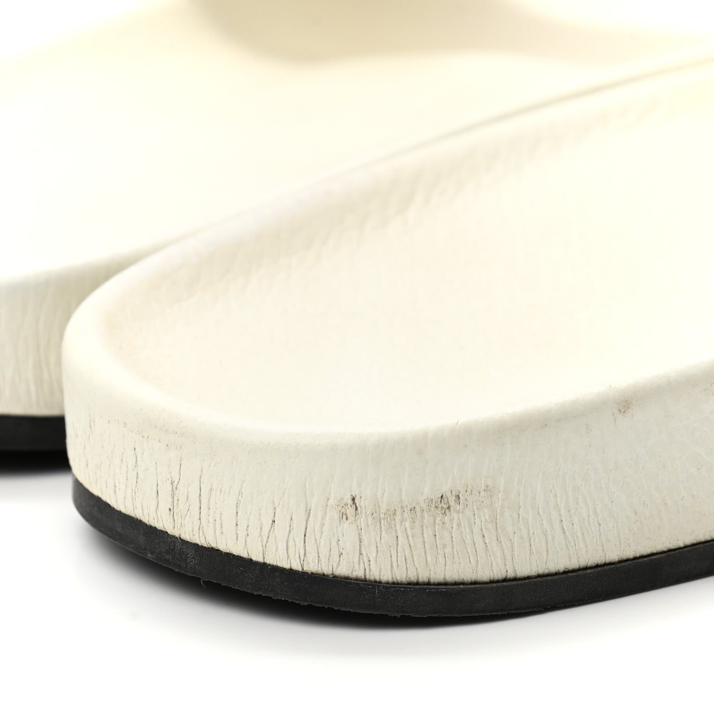 Nappa Logo Womens Pool Slide Sandals 41 White Black