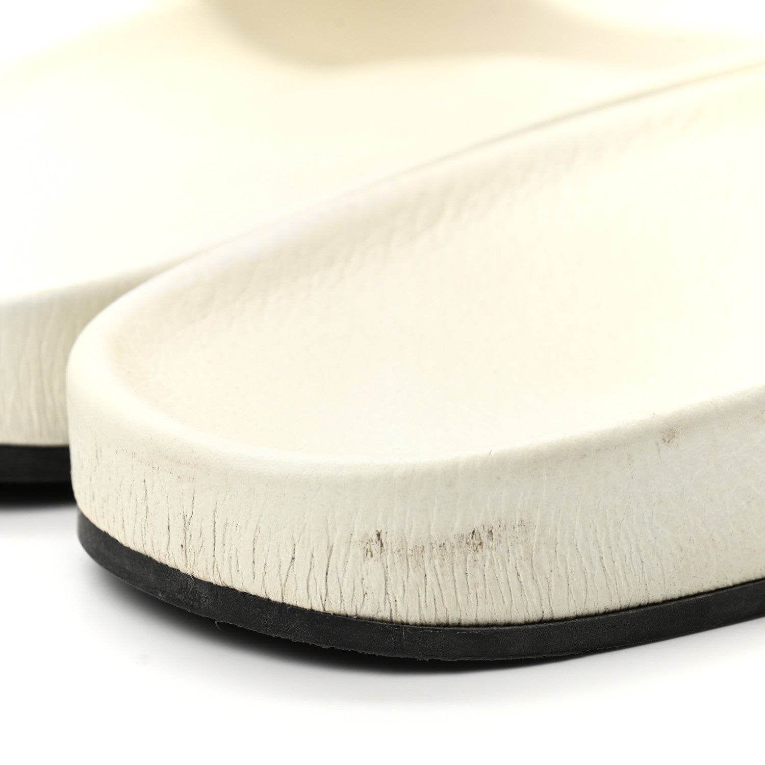 Balenciaga Nappa Logo Womens Pool Slide Sandals 41 White Black 8 of 11