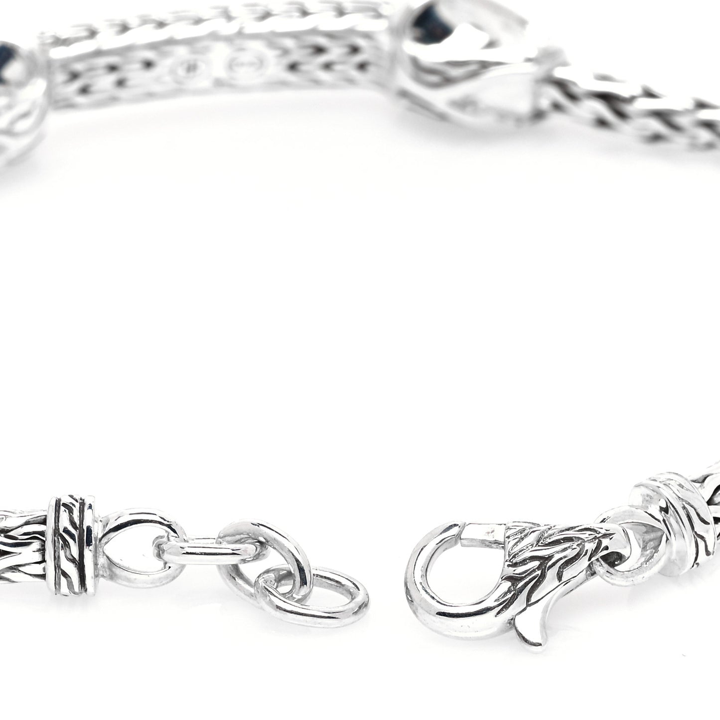 Sterling Silver Diamond Asli Classic Chain Link ID Bracelet