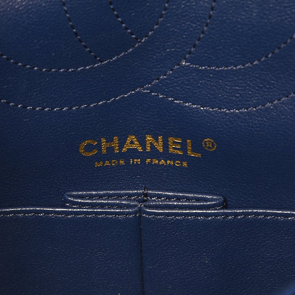 Chanel Jersey Quilted 2.55 Reissue 225 Flap Blue 8 of 9