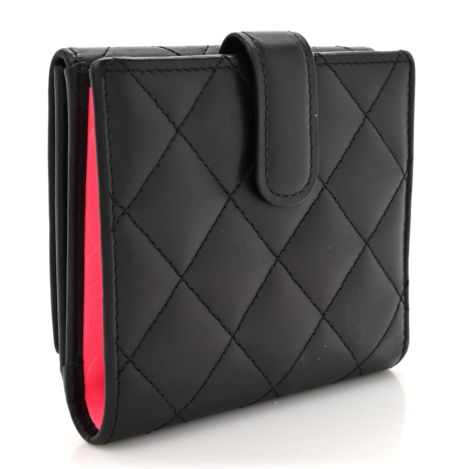 Chanel Calfskin Quilted Cambon Flap Wallet Black 3 of 11
