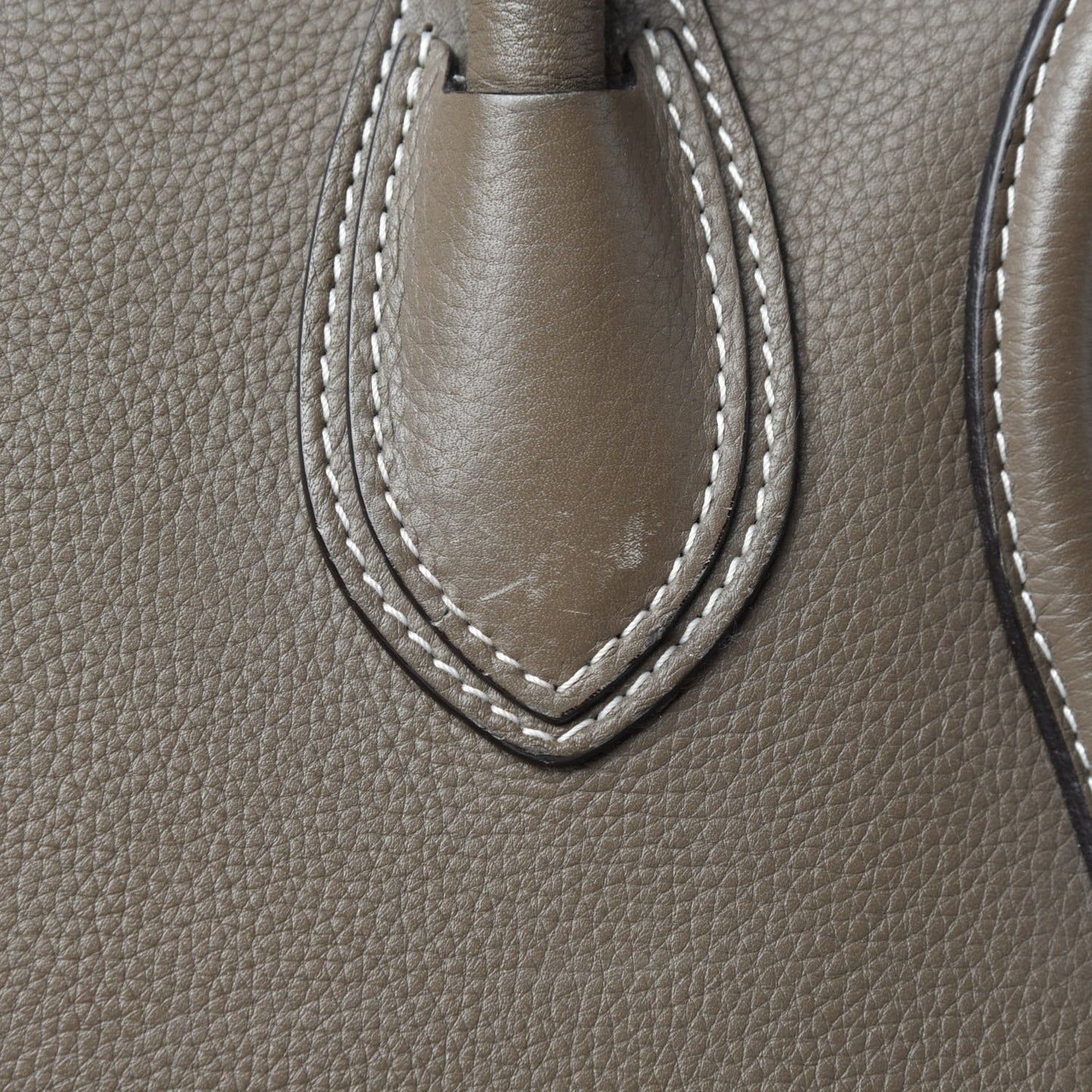 Drummed Calfskin Mini Luggage Souris