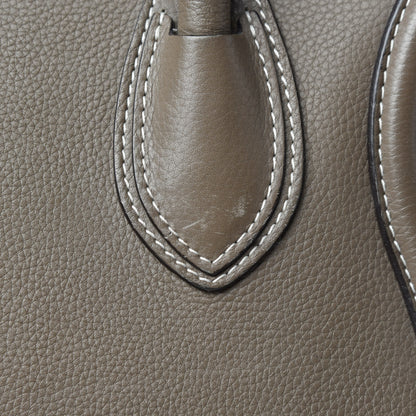Celine Drummed Calfskin Mini Luggage Souris 11 of 15