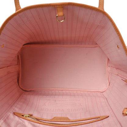 Louis Vuitton Damier Azur Neo Neverfull MM Rose Ballerine 6 of 10