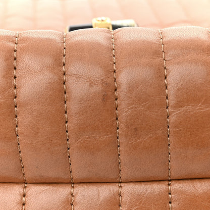 Lanvin Calfskin Matelasse Medium Happy Shoulder Bag Cognac 12 of 16