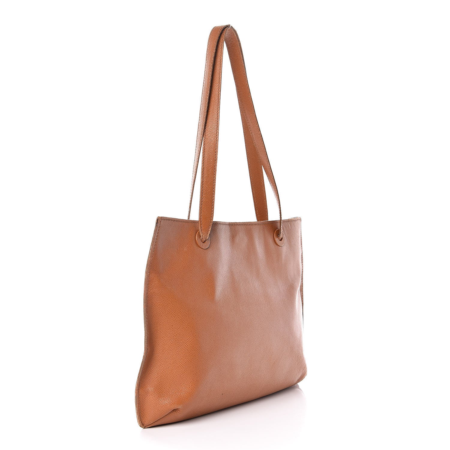 Chanel Grained Calfskin Logo Tote Brown 3 of 33