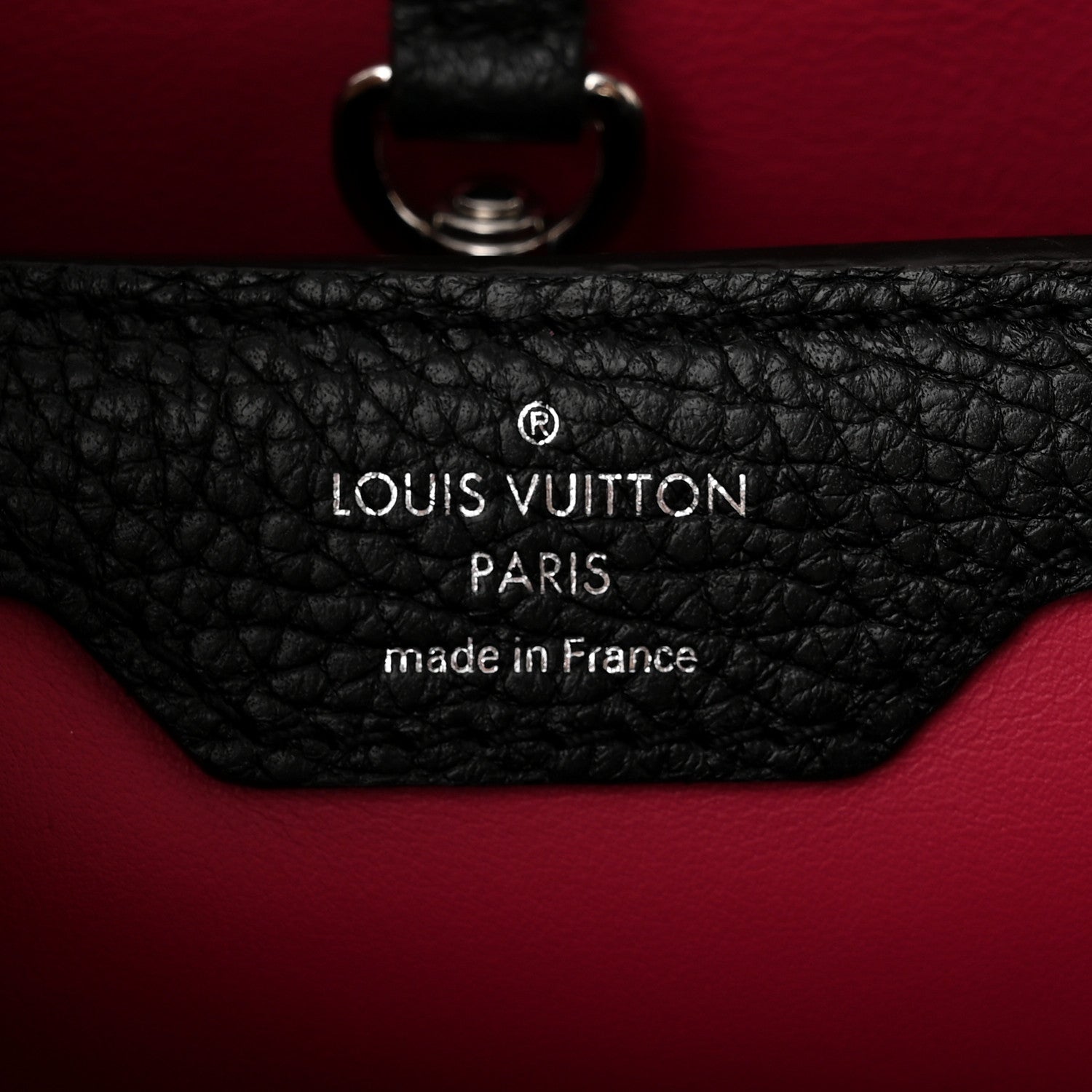 Louis Vuitton Taurillon Capucines PM Black 6 of 10