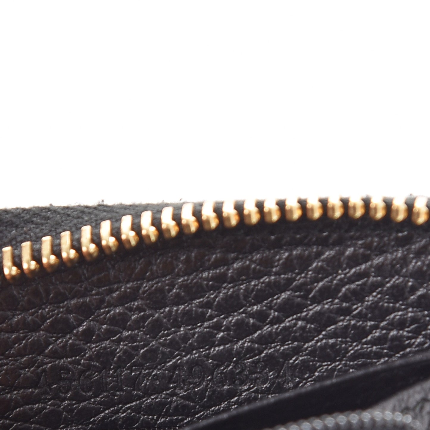 Dollar Calfskin GG Marmont Zip Around Wallet Black