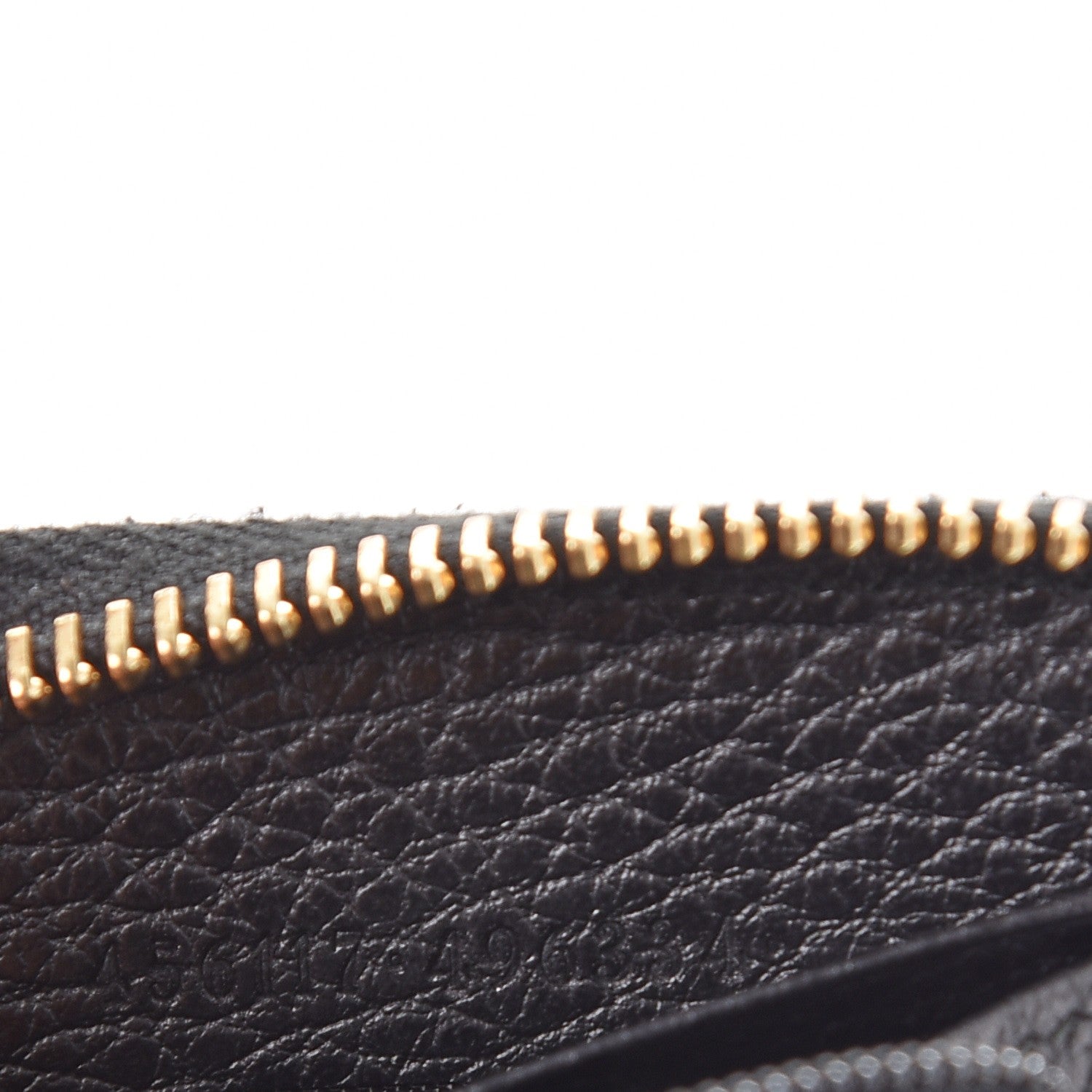 Gucci Dollar Calfskin GG Marmont Zip Around Wallet Black 7 of 10