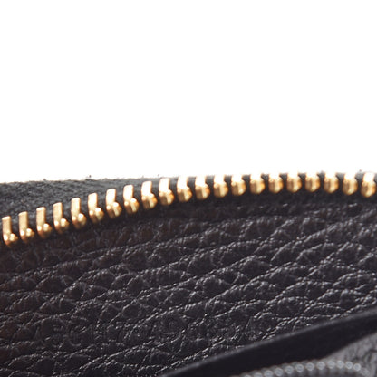 Gucci Dollar Calfskin GG Marmont Zip Around Wallet Black 7 of 10