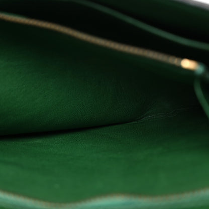 Hermes Shiny Porosus Crocodile Lydie Clutch Vert Fonce 7 of 18