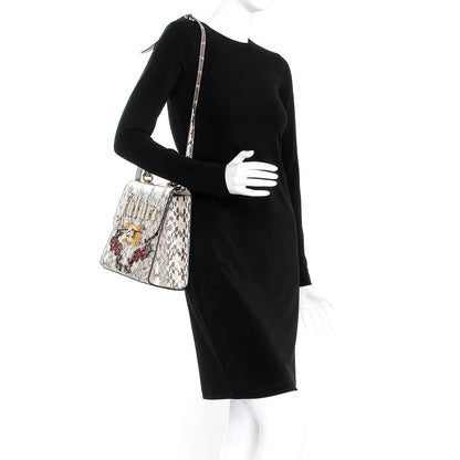 Gucci Snakeskin Embroidered Medium Osiride Top Handle Bag 3 of 11