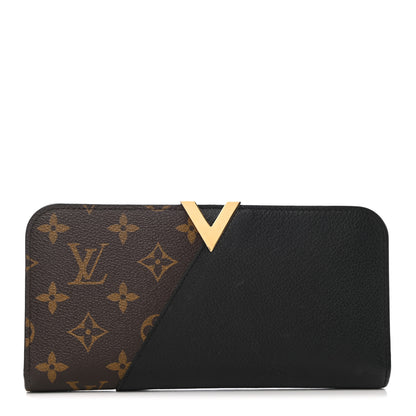 Louis Vuitton Monogram Calfskin Kimono Wallet Black 1 of 8