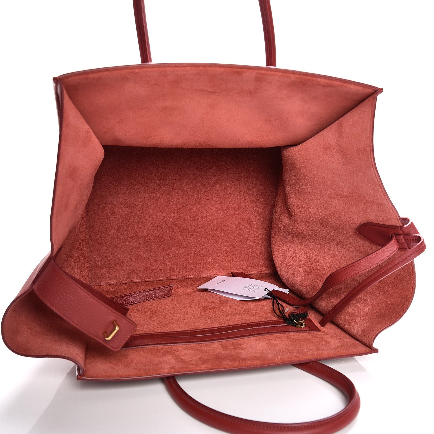Celine Supple Calfskin Medium Phantom Luggage Red 5 of 8