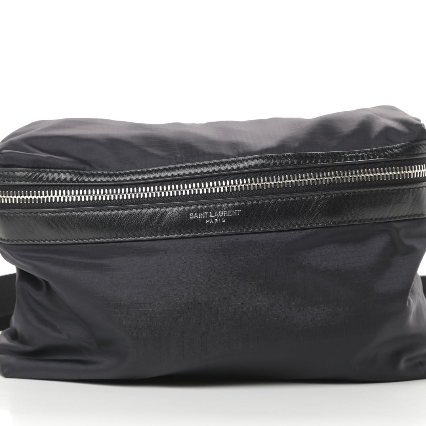 Nylon City Fold Up Backpack Belt Bag Black