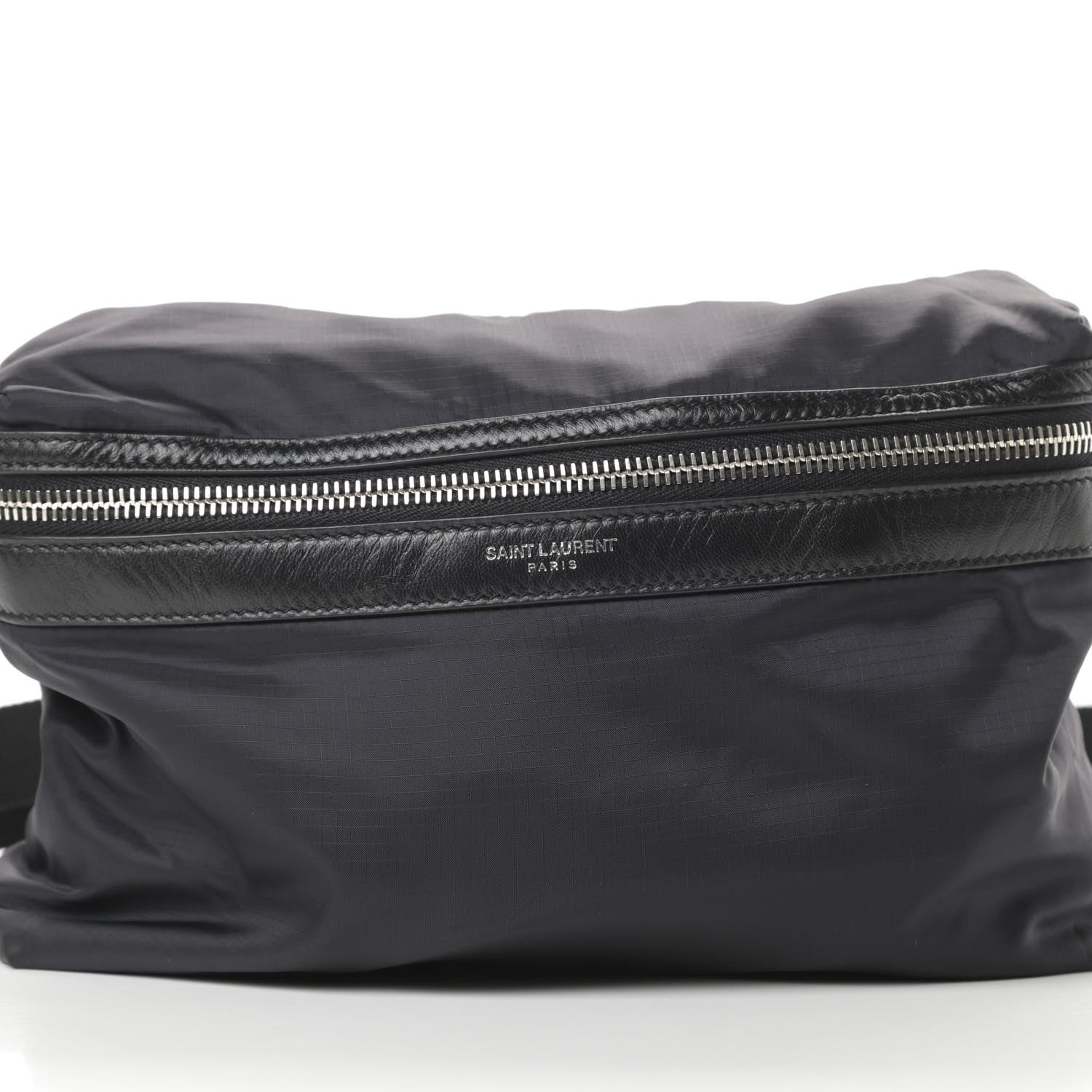 Saint Laurent Nylon City Fold Up Backpack Belt Bag Black 15 of 16