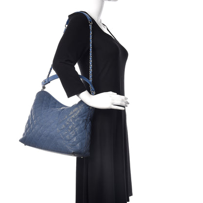 Chanel Caviar Quilted French Riviera Hobo Blue 2 of 10