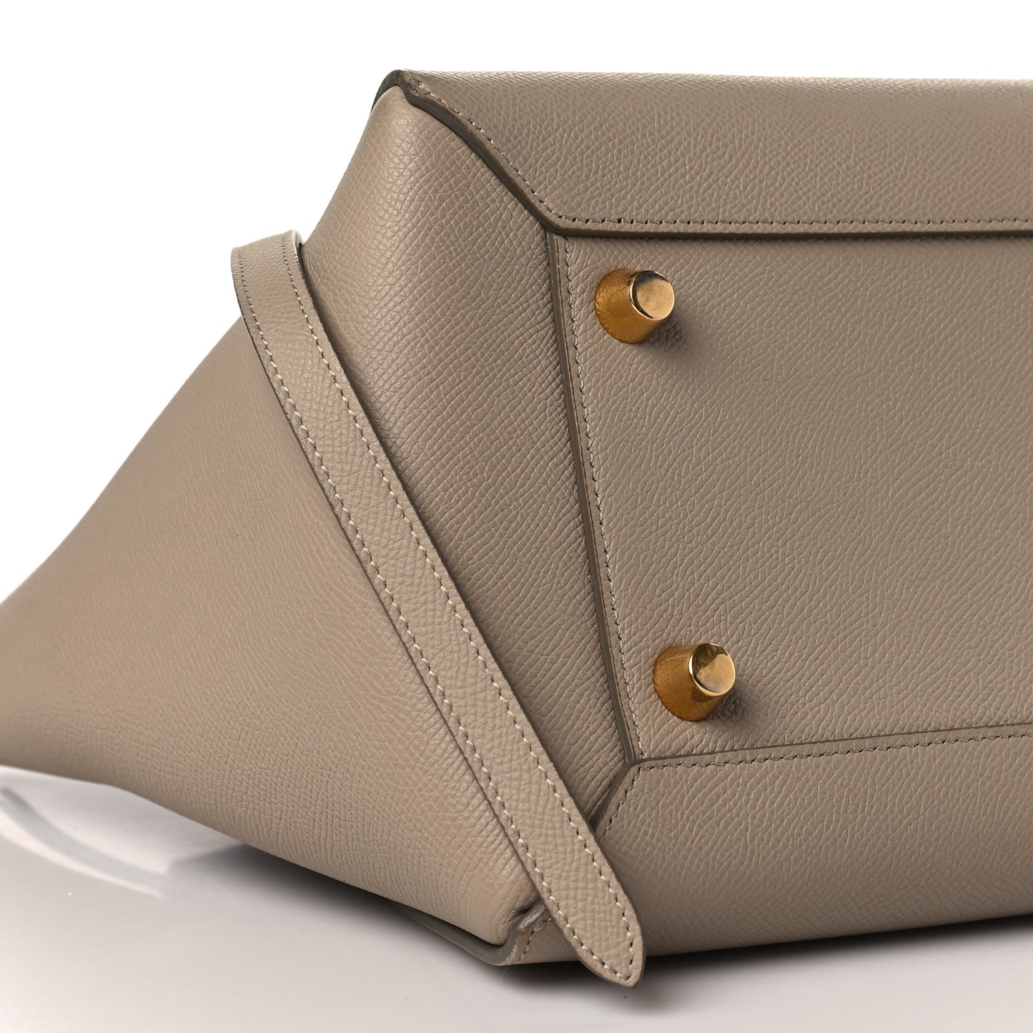 Grained Calfskin Mini Belt Bag Light Taupe