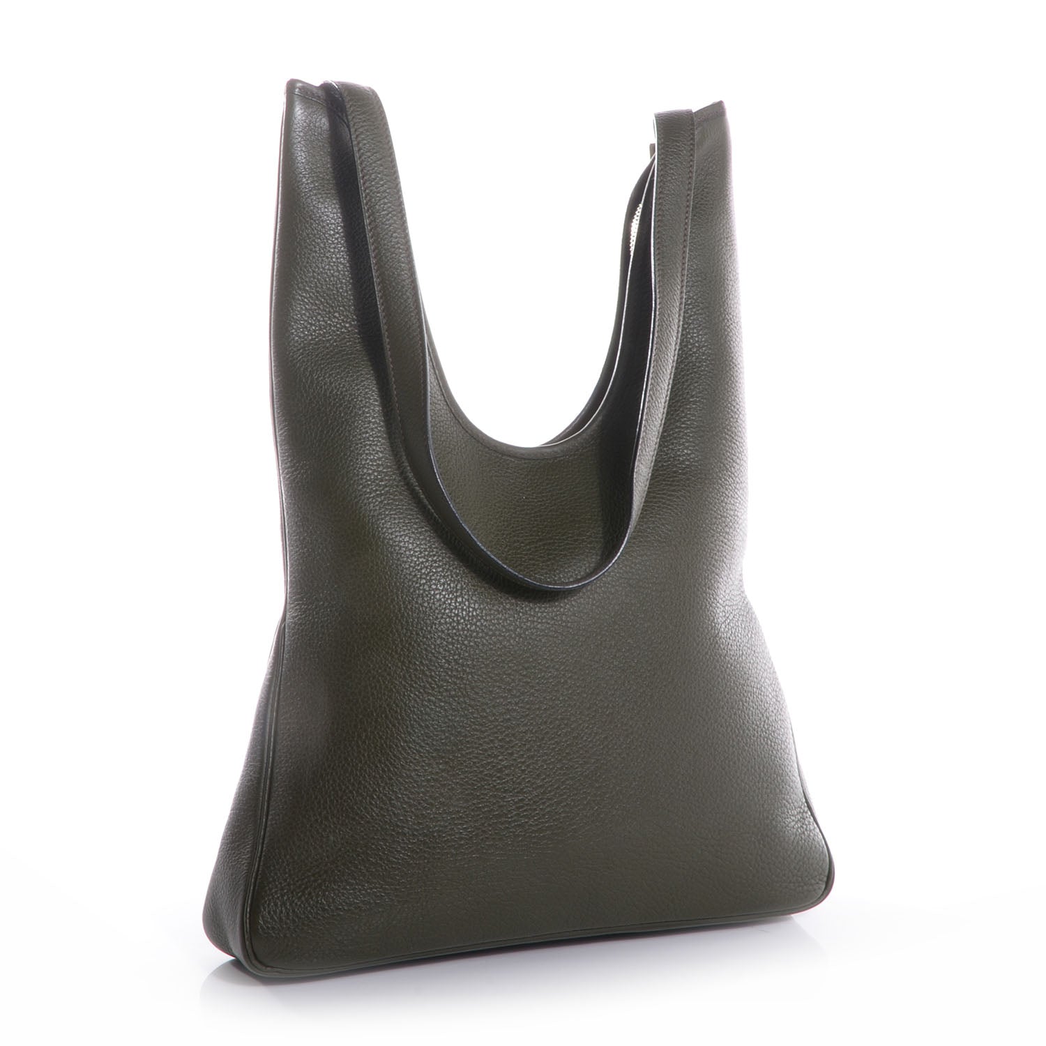 Hermes Taurillon Clemence Massai PM Vert Olive 3 of 8