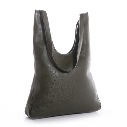 Hermes Taurillon Clemence Massai PM Vert Olive 3 of 8